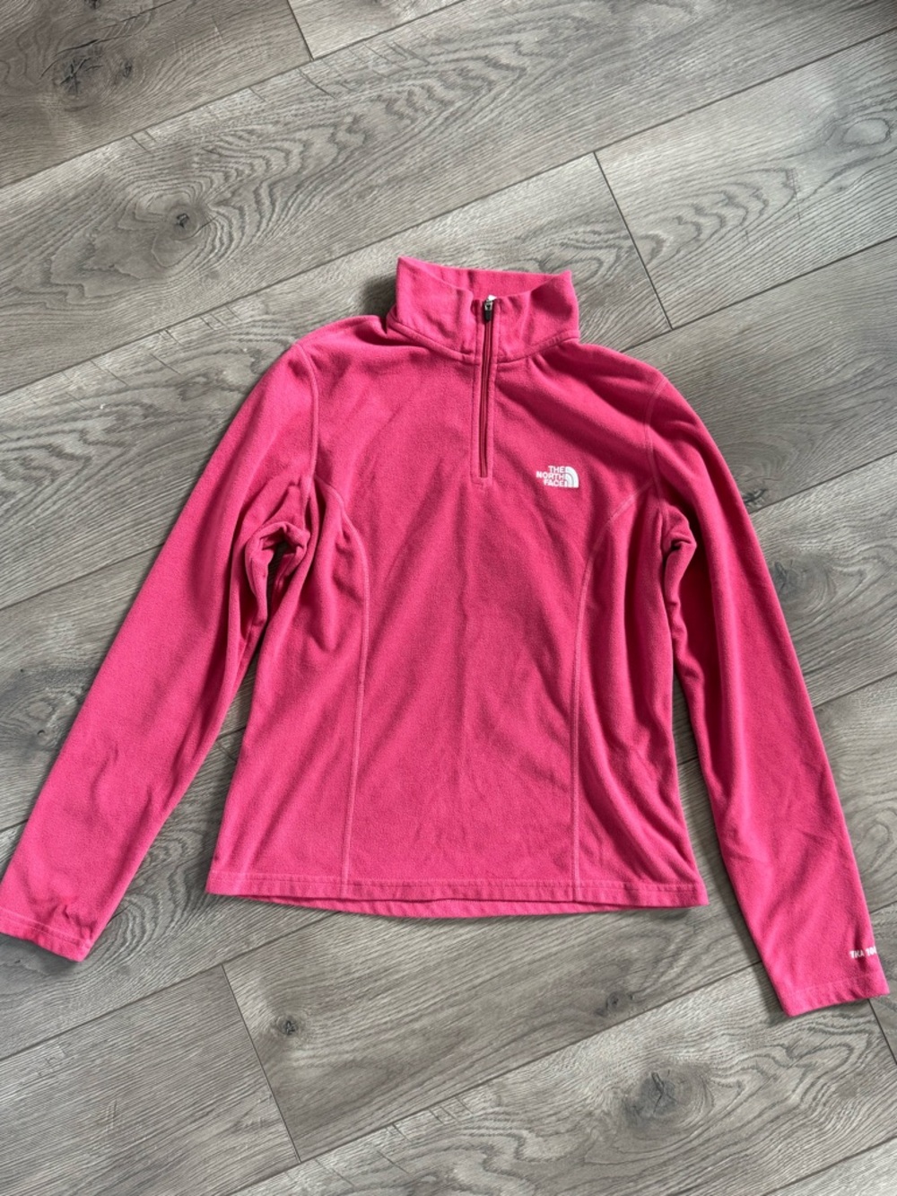 The North Face Womens Quarter Zip Fleece Pullover TKA 100 - Magenta Pink Small